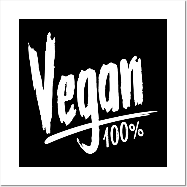 100% VEGAN Wall Art by janvimar